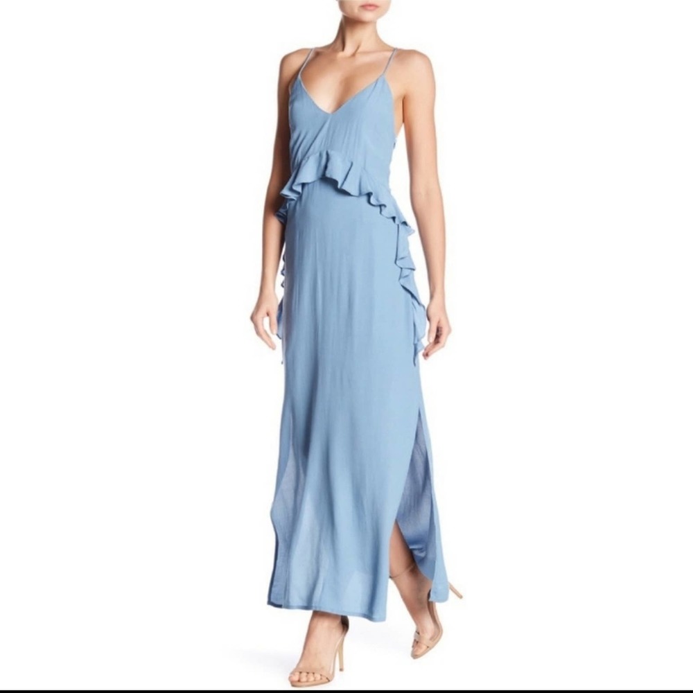 ELLIATT Rapture Maxi Dress Steal Blue Size Small